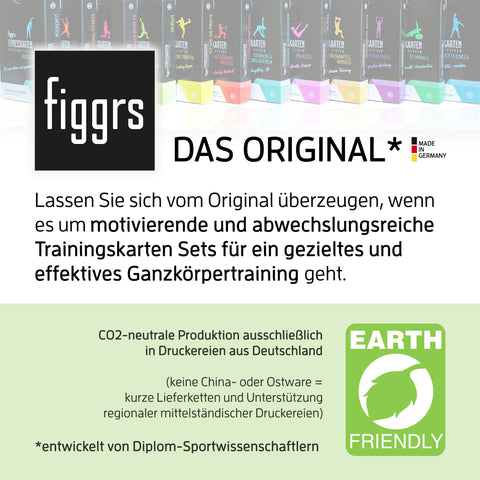 figgrs Trainingskarten - das Original entwickelt von Sportwissenschaftlern und co2 neutral made und produziert in Germany