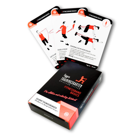 Fitnessband - Effektives und vielseitiges Workout mit 50 figgrs Trainingskarten  Trainingskarten Resistance Band Gymnastikband Widerstandsband